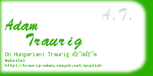 adam traurig business card